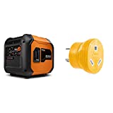 Generac 7127 iQ3500-3500 Watt Portable Inverter Generator Quieter Than Honda, Orange/Black & Camco...